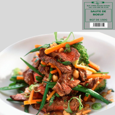 SAUTE DE BOEUF BQT 150G : CARTON DE 36