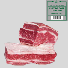 PLAT DE COTE DE BOEUF SURGELE : SACHET DE 5KG
