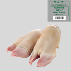 PATTE DE BOEUF DECOUPEE SURGELEE : SACHET DE 5KG