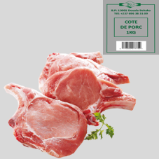 COTE DE PORC : SACHET DE 5 KG