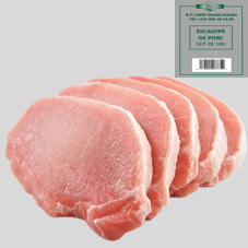ESCALOPE DE PORC : SACHET DE 5 KG