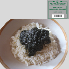 RIZ SAUTE MBONGO POULET BQT 350G : CARTON DE 24