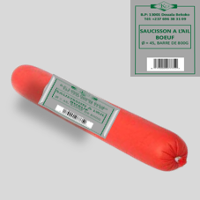 SAUCISSON A L’AIL BOEUF : Ø = 45, BARRE DE 800G