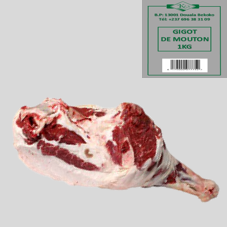 GIGOT DE MOUTON : SACHET DE 1 KG