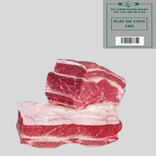 PLAT DE COTE DE BOEUF SURGELE : SACHET DE 1 KG