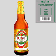 KING BEER 65cl : CASIER DE 12 BTLES