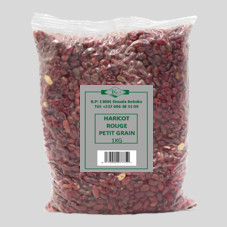 HARICOT ROUGE (PETIT GRAIN) SHT 1KG : CARTON DE 16