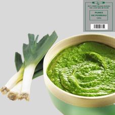 PUREE DE POIREAU SURGELEE : SACHET DE 1kg