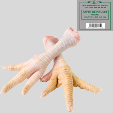 PATTE DE POULET SURGELE : SACHET DE 25 PCES (+/- 1KG)