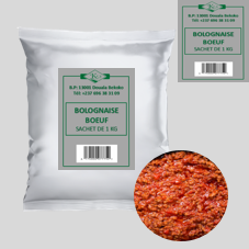 SAUCE BOLOGNAISE BOEUF SACHET 1 KG : CARTON DE 15