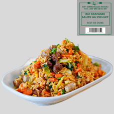 RIZ PARFUME SAUTE AU POULET BQT 350G : CARTON DE 24
