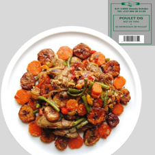 POULET DG BQT 700G : CARTON DE 18