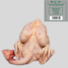 POULET EFFILE SURGELE ET EMBALLE : 1,3Kg