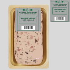 MOUSSE DE FOIE : BARQUETTE DE 500G