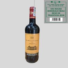 VIN ROUGE BORDEAUX BEAU REVE DE TRADITION 2018
