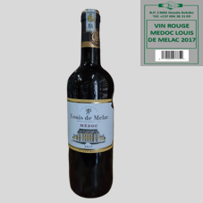 VIN ROUGE MEDOC LOUIS DE MELAC 2017