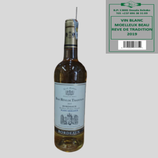 VIN BLANC MOUELLEUX  BEAU REVE DE TRADITION 2019