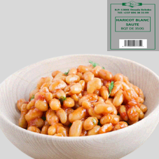 HARICOT BLANC SAUTE BQT 350G : CARTON DE 24