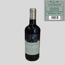 VIN ROUGE BORDEAUX CHATEAU LA CROIX MONIDUC 2018