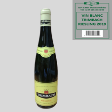 VIN BLANC TRIMBACH RIESLING 2019 : 75 CL